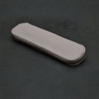 "Árvalányhaj" Abalone kagyló tolltest, Fehér arany gyűrű fekete gyémánttal