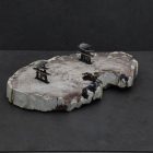 Asztali tolltartó, Ásvány,925-ös ezüst, Barátság és szerelem motívum 