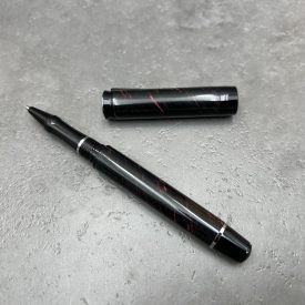   Cyklon kerámiabetétes toll, Ebonit tolltest, Fekete/Vörös, Fekete szerkezet