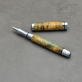   Cyklon Kerámiabetétes toll, Színezett habos juharfa, Ródium és fekete szerkezet