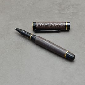   Cyklon Kerámiabetétes toll,Színezett platánfa, Fekete / arany szerkezet