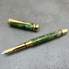 Cyklon Töltőtoll, Színezett juharfa, Arany / fekete szerkezet