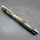 Cyklon Töltőtoll, Színezett habos juharfa, Ródium / fekete szerkezet