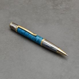   Gatsby golyóstoll, Színezett csomoros juharfa, Fegyverfém/ Arany színű szerkezet 