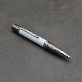   Gatsby golyóstoll, Fehér gyanta, Fegyverfém/ Ródium szerkezet