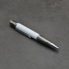 Gatsby golyóstoll, Fehér gyanta, Fegyverfém/ Ródium szerkezet