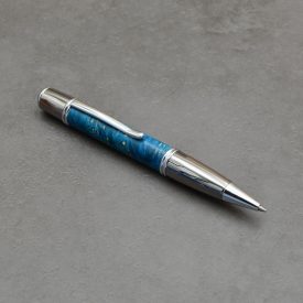   Gatsby golyóstoll, Színezett csomoros juharfa, Fegyverfém/ Ródium szerkezet 