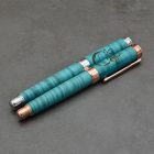 "Kisherceg " tollszett, Színezett habos juharfa, Rubin drágakő Rose gold aranyba foglalva