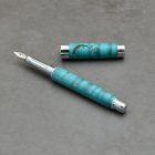 "Kisherceg " tollszett, Színezett habos juharfa, Rubin drágakő Rose gold aranyba foglalva