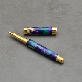   Leveche Kerámiabetétes toll, "Francia negyed" gyanta, Aranyozott szerkezet