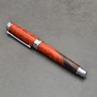 Leveche Kerámiabetétes toll,  Stabilizált és színezett Karéliai Nyírfa tolltest, Ródium szerkezet