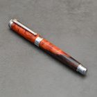 Leveche Kerámiabetétes toll,  Stabilizált és színezett Karéliai Nyírfa tolltest, Ródium szerkezet