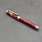 Leveche töltőtoll, Színezett Juharfa, Króm szerkezet