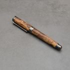 Leveche töltőtoll, 80-90 éves szőlőtőke tolltest, fegyverfém szerkezet