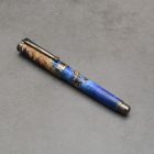 Leveche töltőtoll, Stabilizált és színezett Juharfa, Fegyverfém szerkezet