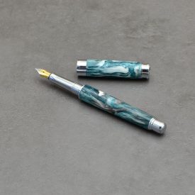   Leveche Töltőtoll, "Smaragd" gyanta, Ródium szerkezet