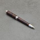 Mistral Ceruza, színezett égerfa gyökér, ródium szerkezet, ródium gyűrű