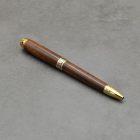 Mistral Golyóstoll, Fekete diófa, Titán arany szerkezet, fegyverfém gyűrű