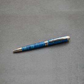   Mistral Golyóstoll,  Színezett csomoros juharfa, Ródium szerkezet, fegyverfém gyűrű