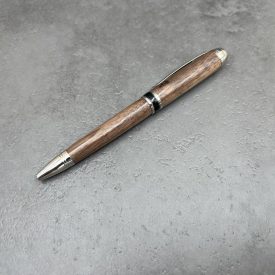   Mistral Golyóstoll, Fekete diófa, Ródium szerkezet, fekete gyűrű