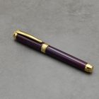 Mistral Kerámiabetétes toll, Bordói gyanta, Titán arany szerkezet, Titán arany gyűrű, vésett kupak