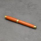 Mistral Kerámiabetétes toll, Rózsafa, Titán arany szerkezet, szatén arany gyűrű