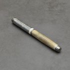 Mistral Kerámiabetétes toll, Szarvasagancs tolltest, Damaszkuszi acél kupak, agancs gyűrű