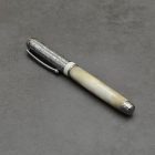 Mistral Kerámiabetétes toll, Szarvasagancs tolltest, Damaszkuszi acél kupak, agancs gyűrű