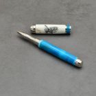 Mistral Kerámiabetétes toll, Színezett jávorszarvas agancs, Ródium szerkezet, agancs gyűrű