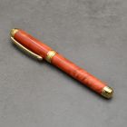 Mistral Kerámiabetétes toll, Stabilizált és színezett Juharfa, Titán arany színű szerkezet