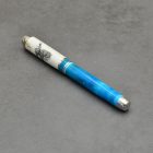 Mistral Kerámiabetétes toll, Színezett jávorszarvas agancs, Ródium szerkezet, agancs gyűrű