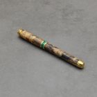 Mistral Kerámiabetétes toll, Cédrusfa gyökér, Titán arany szerkezet, Malachit gyűrű