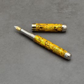   Mistral Töltőtoll, Abalone kagyló, Ródium szerkezet, Titán arany gyűrű