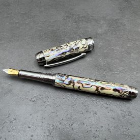   Mistral Töltőtoll, Abalone kagyló, Fegyverfém szerkezet, Ródium gyűrű