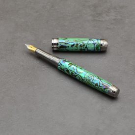   Mistral Töltőtoll, Abalone kagyló, Fegyverfém szerkezet, Ródium gyűrű