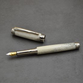   Mistral Töltőtoll, Szarvasagancs, Ródium szerkezet, fegyverfém gyűrű