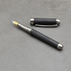   Mistral töltőtoll, 5000 éves Mocsári tölgy, Fegyverfém szerkezet, Ródium gyűrű