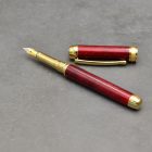 Mistral töltőtoll, Akrilgyanta, Titán arany szerkezet, Szálcsiszolt gyűrű