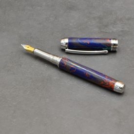   Mistral töltőtoll, Ebonit tolltest, Ródium szerkezet, Fegyverfém gyűrű