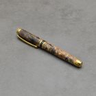 Mistral Töltőtoll, Cédrusfa gyökér, Titán arany szerkezet, fekete gyűrű, fekete Bock tollhegy