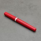 P52 töltőtoll, Tűzpiros gyanta, Varacskos disznó agyar gyűrű