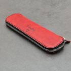 "Vörös Dáma"  Vörös Jáspis Trustone tolltest, Fehér arany alkatrészek, Fehér és Fekete gyémánt