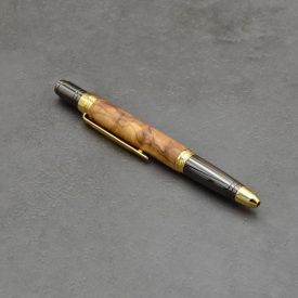   ZEPHYR golyóstoll, Olajfa tolltest, Fegyverfém/Aranyozott szerkezet