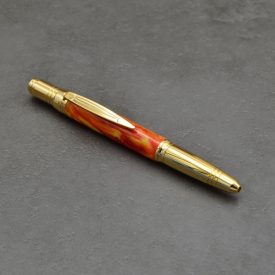   Zephyr golyóstoll, "Orange" akrilgyanta, Arany színű szerkezet