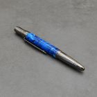 Zephyr golyóstoll, "Óceánkék" gyanta, Fegyverfém szerkezet